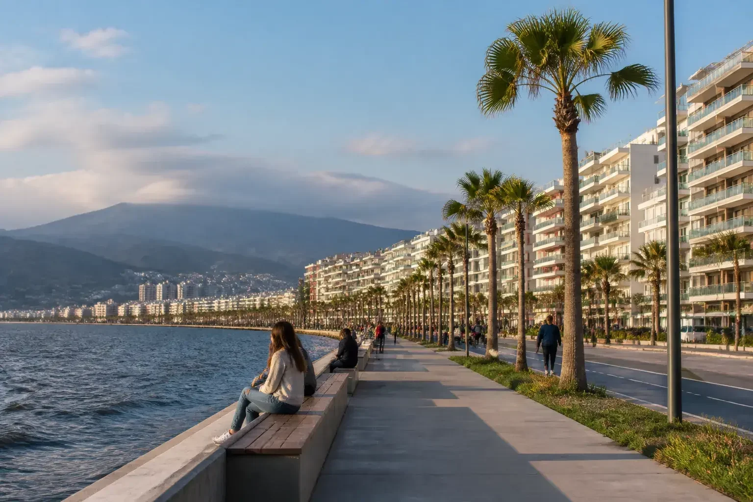 Karşıyaka’da palmiye ağaçlı ve sahil hissi veren mahalle